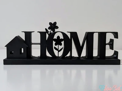 Статуетка напис home з будиночком та квітами для інтер'єру. Aivory