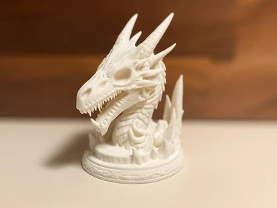 Статуетка бюст голови дракона для декору інтер'єру. Aivory