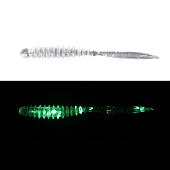 Силикон Jackall Peke Ring 2.5"(8шт) Clear Glow Crash