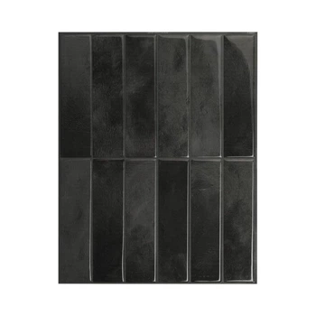 3D самоклеящиеся плитки для стен SmartTiles, 5 штук, черные