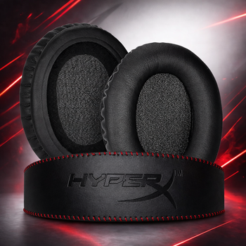 Комплект накладки и амбушюр для наушников HyperX Cloud I/II, Cloud Silver, Cloud Alpha, Cloud Pro - Black