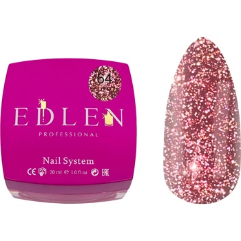 EDLEN Builder Gel Flash Світловідбиваючий гель №64, 30 мл