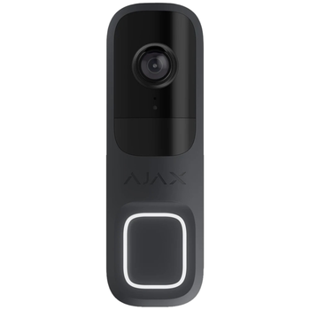 Відеодзвінок Ajax Doorbell graphite RAL 7024 з 4Мп камерою і підключенням по Wi-Fi Графіт