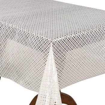 Клейонка на стіл кухонна Lace MA-5725, ПВХ, 1.37×20 м, біла