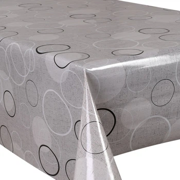 Клейонка на стіл GlossyN MA-5910B, ПВХ тришарова, 1.37×20 м, сіра