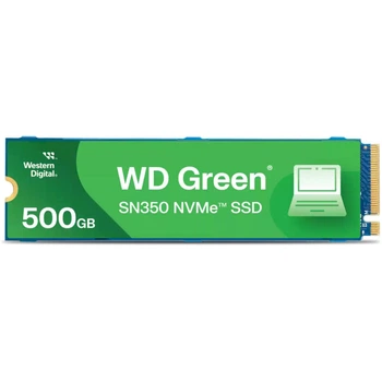 Накопичувач SSD Western Digital Green SN350 M.2 NVMe 2280 500GB R 2400MB/s W 1500MB/s Green (WDS500G2G0C)