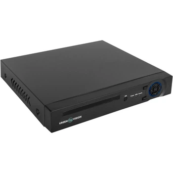 Відеореєстратор гібридний GreenVision GV-A-S043/16 16-канальний H.265 HDMI 4K Black (LP19241)
