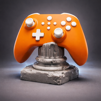 Декоративная подставка держатель для геймпада Xbox / PS4 / PS5 - античная колонна, декор игрового стола, подарок геймеру