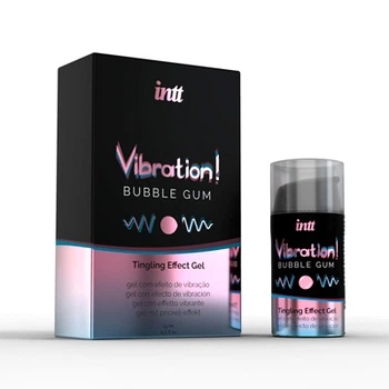Рідкий вібратор Intt Vibration Bubble Gum (15 мл) зі смаком жуйки