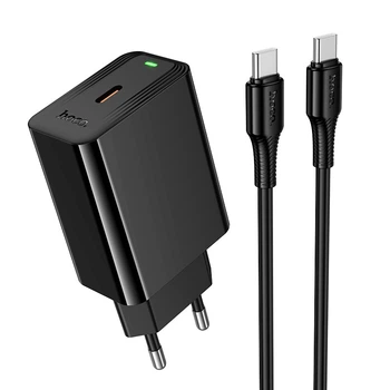 Зарядное устройство с быстрой зарядкой и кабелем C to C 60W HOCO CS93A PD 20W Type-C