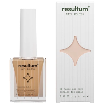 RESULTUM Nail Polish Hardener S.O.S + Calcium & Vitamins Зміцнювач бежевий, 11 мл
