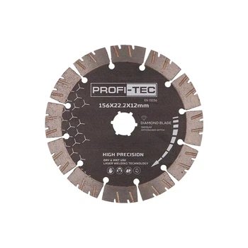 Алмазний диск PROFI-TEC High-precision для штроборіза PWC156 (156×22.2×1.2 мм) (007725)