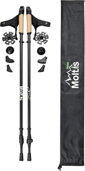 Скандинавські палиці Moltis Relax MR-455 для ходьби, телескопічні, з чохлом та змінними наконечниками