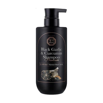 Преміальний шампунь з екстрактом чорного часнику Daeng Gi Meo Ri Premium Black Garlic and Curcumin Shampoo 500ml