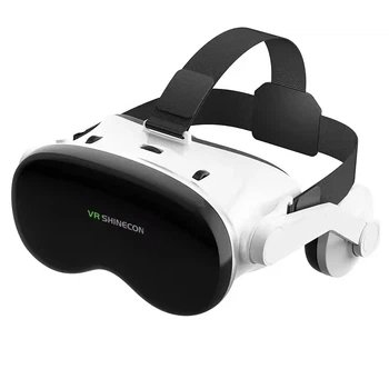 Окуляри віртуальної реальності Shinecon G18EB для смартфона з Hi-Fi навушниками (Білий)