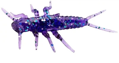 Силіконова приманка Fishup Stonefly 0.75" (12pcs.), #060 - Dark Violet/Peacock & Silver,10017132