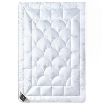 Ковдра Силіконізована поліефірна волокна microfiber Двоспальний 175х210 Білий (П4К-id-8-11784-03)