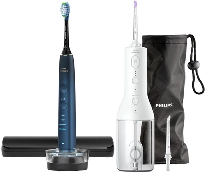 Набір Philips Sonicare Електрична зубна щітка HX9911/88 Diamond Clean 9000 + Іригатор HX3826/31 Power Flosser 3000
