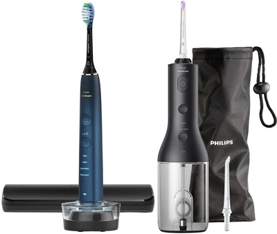 Набір Philips Sonicare Електрична зубна щітка HX9911/88 Diamond Clean 9000 + Іригатор HX3826/33 Power Flosser 3000
