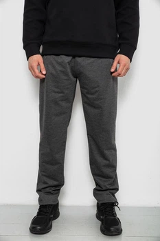 Спортивные штаны мужские однотонные, цвет серый, XL-XXL, 244R41668