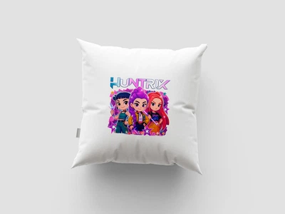 Подушка з принтом Huntrix K-Pop demon hunters (#0945-П)