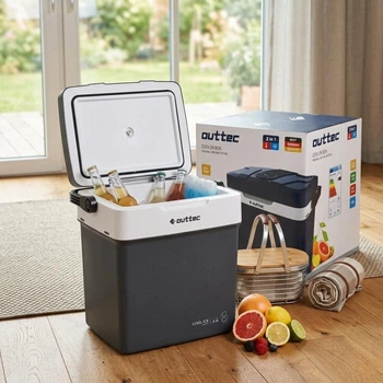 Автохолодильник Outtec 32 L Grey 12В/220В з дисплеєм та USB-портом