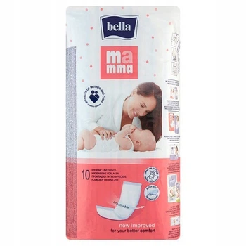 Дышащие послеродовые гигиенические прокладки 10 шт. Bella Mama Белый