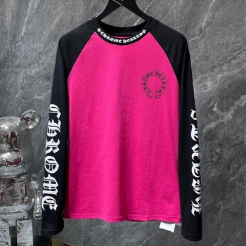 Лонгслив Chrome Hearts черно-розовый, размер S