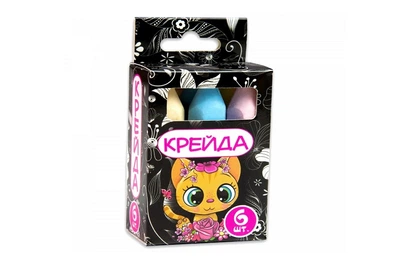Крейда Олівець - 6 штук Strateg різнокольорова (50111)