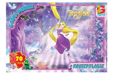 Пазли ТМ "G-Toys" із серії "Рапунцель", 70 елементів TA009