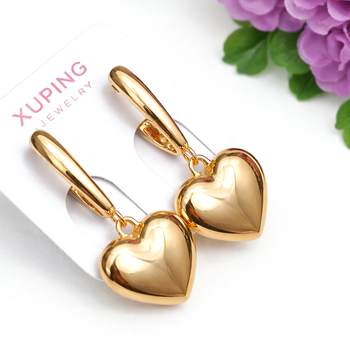 Серьги Xuping Jewelry длина 2.7см ширина 1.2см медицинское золото позолота 18К с1673