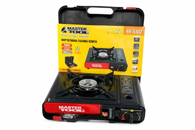 Портативная газовая плита pro version MasterTool 2000Вт с адаптером для кемпинга и пикника газовая горелка цанговая (IS-OP_22-G)