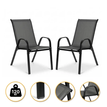 Набір садових крісел LEOBRO до 120 кг Chairs Set, 2шт (LB-1051)