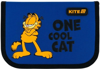 Пенал шкільний Kite Garfield Retro/Classic 1 відділення 20.5х14х4 см Синій (GF26-621)