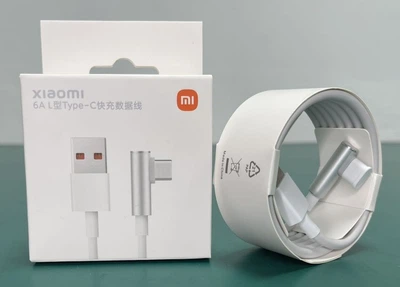 Кабель шнур Xiaomi супершвидка зарядка 120W 67W 90W 33W Mi Turbo Charge USB Type-C 6A 1,5м Г - образний для Xiaomi Redmi Poco Білий