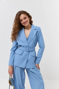 Жакет з додаванням льону Вайлет Wear me XS Блакитний (5_25_152_11390)