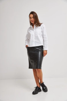 Спідниця олівець з еко шкіри Wear me S Чорний (20_25_15360)