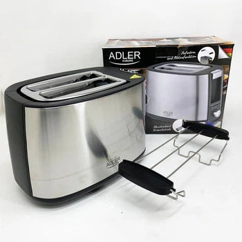 Тостер Adler AD 3214 900Вт 7 режимов обжаривания автоматическое отключение