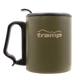 Термокружка Tramp с поилкой и защелкой 350 мл Оливковый (1042-UTRC-020-olive)