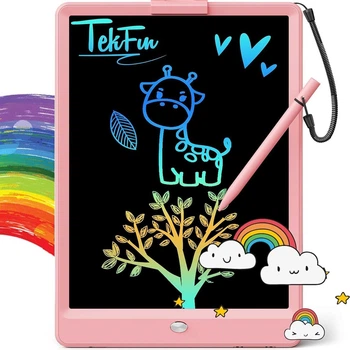 Детский ЖК-планшет для рисования TEKFUN, 8.5-дюймовый, для раскрашивания и рисования Розовый