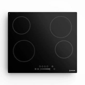 Варочная поверхность Minola MHS 6071 TBL, черная электрическая стеклокерамическая рабочая поверхность на кухню, конфорки Hi-Light