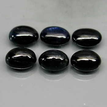 Сапфир кабошон 7x5 mm. 6Pcs/7.60Ct (077470410)