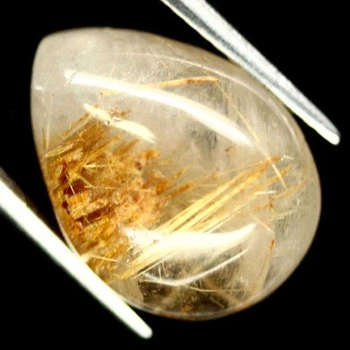 Кварц волосатик 9.56 CT 12.1 X 16.1 X 6.5 mm (241860)
