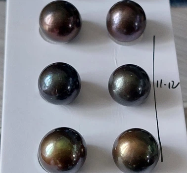 Жемчуг пара 11 - 12 mm не просверлена (95413)