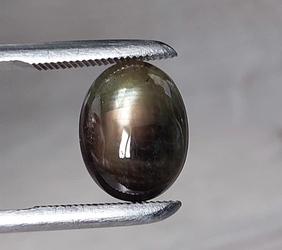 Звездчатый сапфир черный 9.97 Ct 14.2 х 11.1 х 5.5 mm (4265)