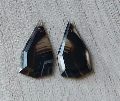 Натуральный агат пара 16 Ct 27 x 13 мм (09319)