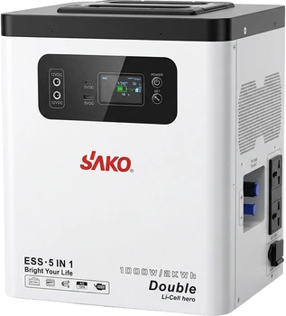 Зарядная станция Sako Alpha-ESS-1000W/2KWh / 1000 Вт / 2009.6 Вт⋅ч / LiFePO4 (42-00307)