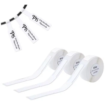 Лента для принтера этикеток белая, на провод 3PK White Cable - 558645