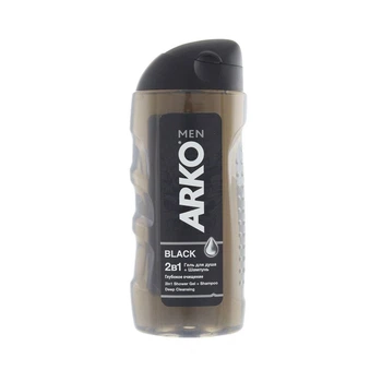 Шампунь-гель для душа 2в1 Arko men Black 260 мл - 424024