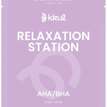 Маска для обличчя тканинна Kkul Relaxation Station з AHA, BHA кислотами, 25 мл - 648099